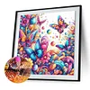 Diamond Painting-DIY Full Round Drill Flower Butterfly
