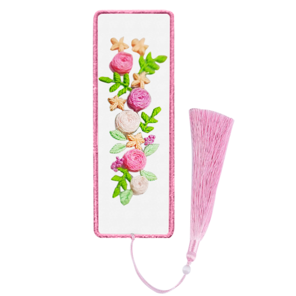 

Flower - Bookmark Embroidery - Cross Stitch, 501 Original