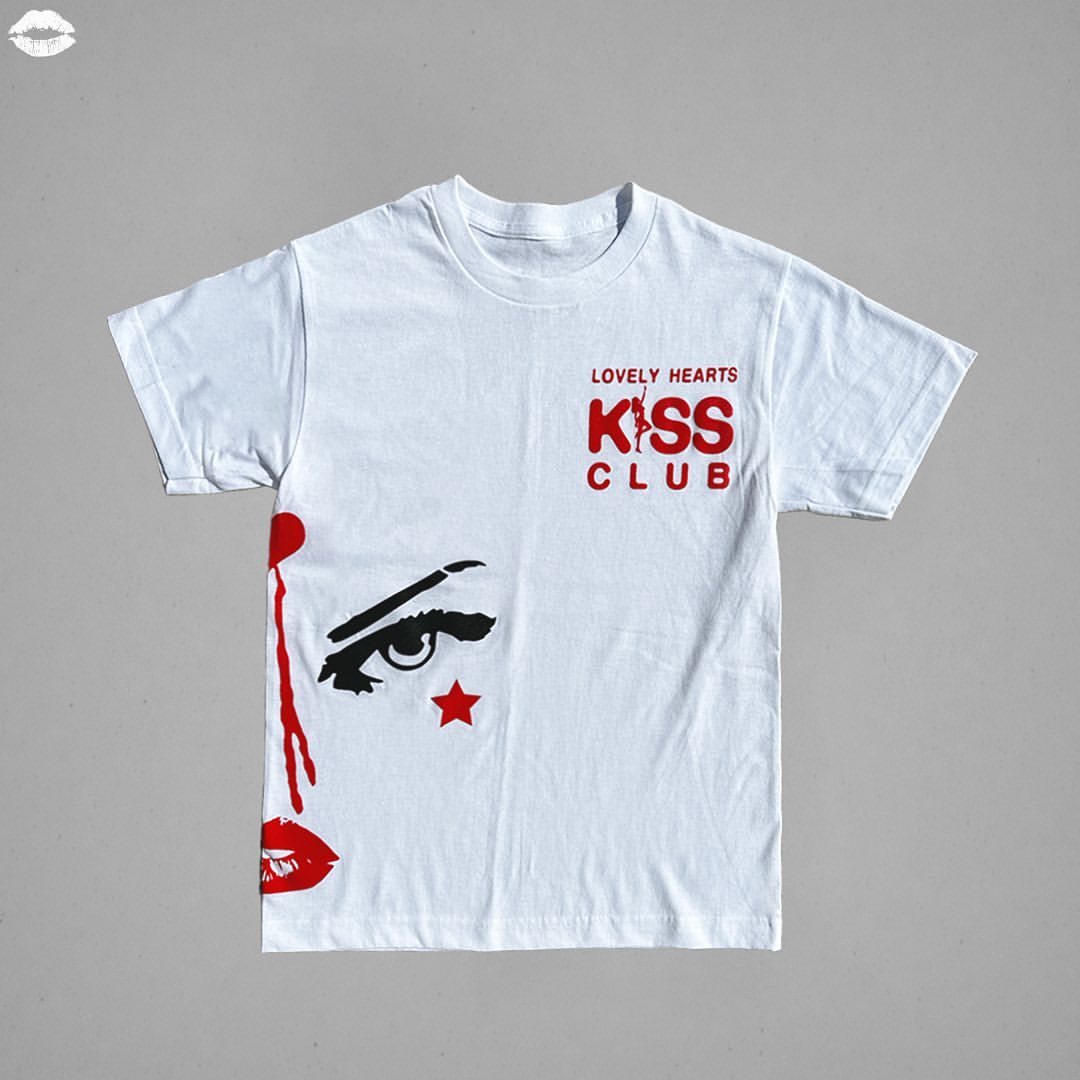 Sopula 3rd Eye Lovely Hearts Print T-Shirt - SOPULA