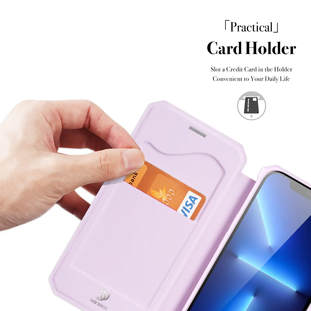 Applicable To iPhone 13/14 Series Strong Magnetic Flip Card Case