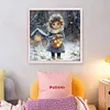 Girl-14CT/18CT Stamped Cross Stitch 50*50cm/19.69*19.69in