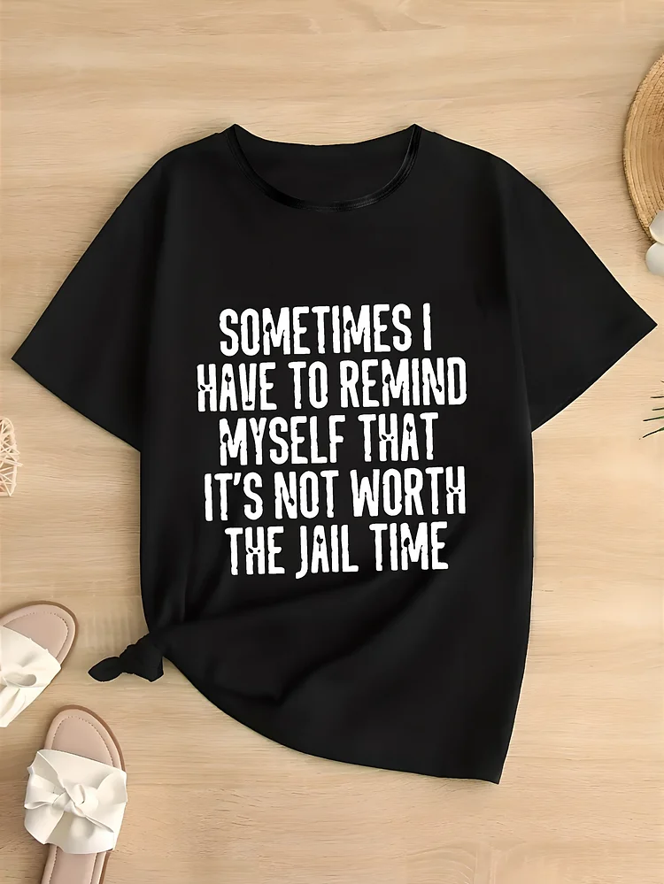 Women's Printed T-Shirt Comfortable Fashion Casual Short Sleeve Round Neck Daily Wear To