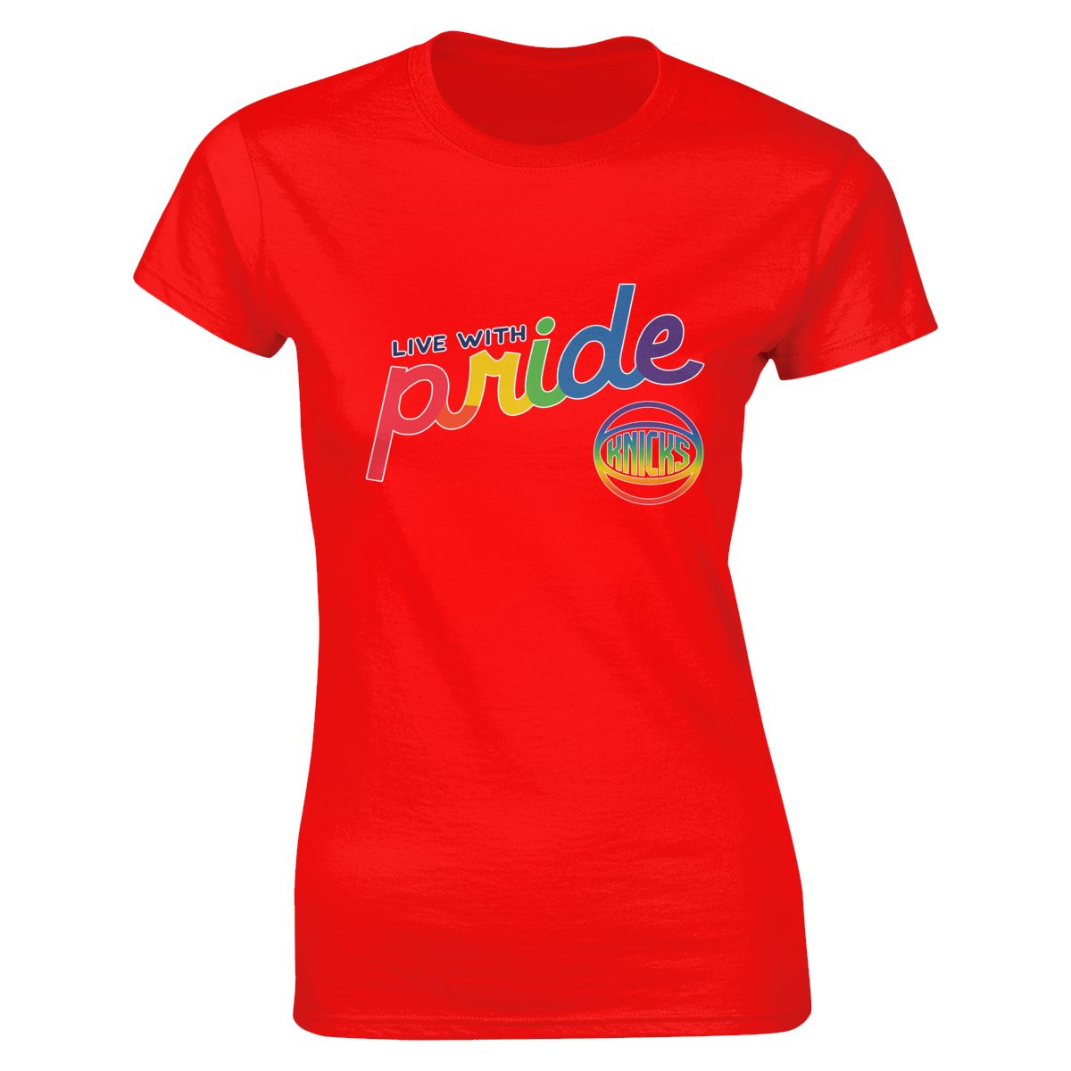 New York Knicks Live With Pride Women's Short-Sleeve Cotton Tee