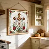 Lily Cross 11CT 3 Strand DIY Stamped Cross Stitch Kit for Adults 40x40cm