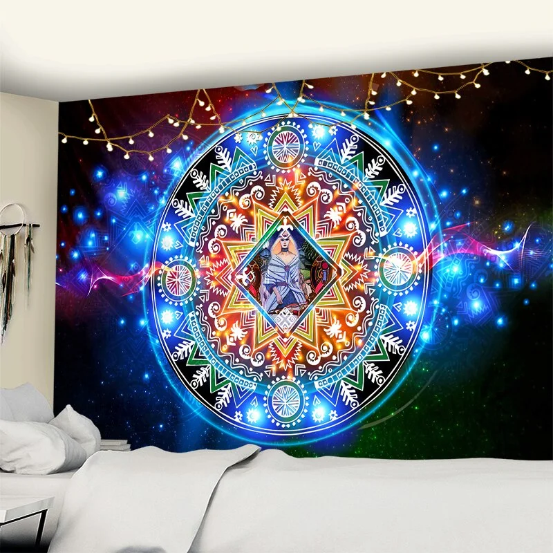 Nigikala Moon Tarot wall tapestry Mandala tapestry home decoration tapestry psychedelic hippies free delivery wall hanging