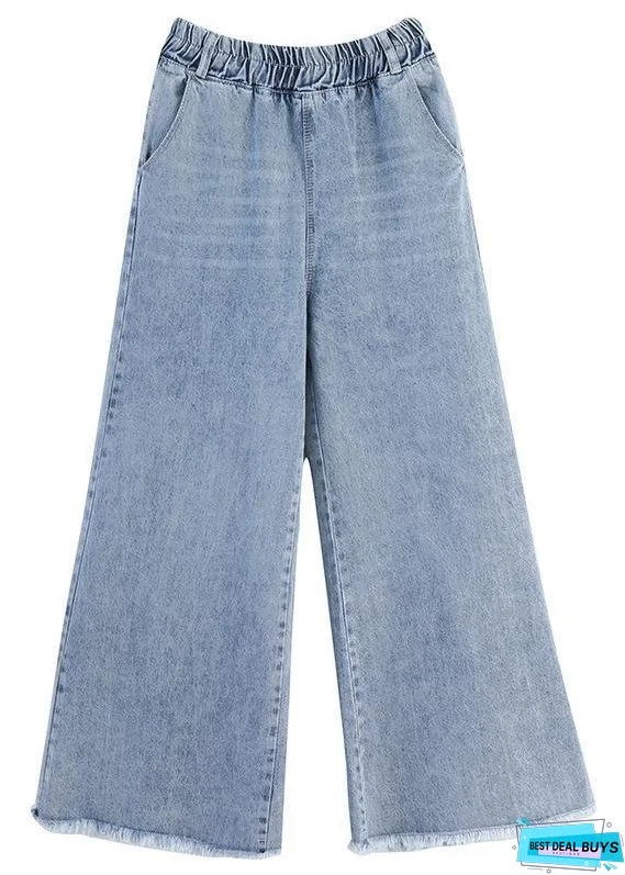 Women's Elastic Waist Wide Leg Pants