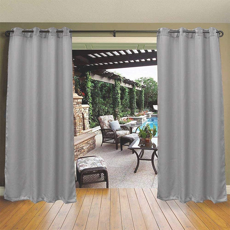 Outdoor Curtains Grommet Top Thermal Insulated For Patio 1Pcs-ChouChouHome