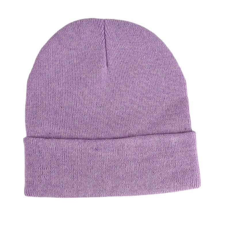 Unisex Minimalist Solid Color Eaveless Wool Cap