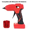 100W Cordless Hot Glue Gun with 5PCS Glue Sticks for Art Craft(for Milwaukee)