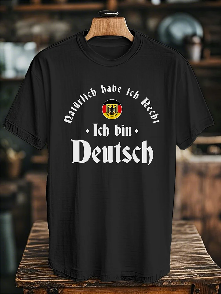 Deutschland Print T-Shirt f&uuml;r M&auml;nner