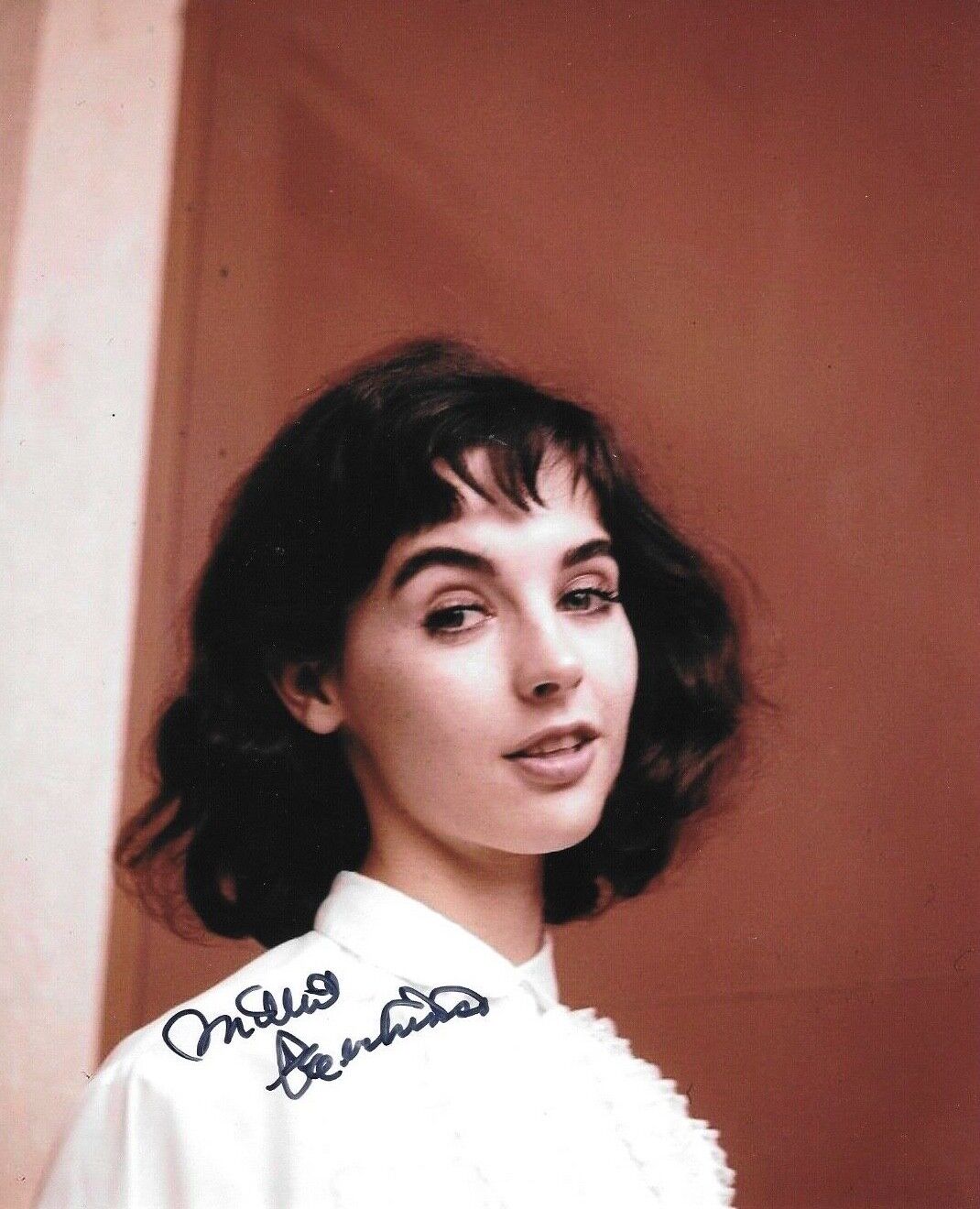 * MILLIE PERKINS * signed 8x10 Photo Poster painting * THE WITCH WHO CAME FROM THE SEA * COA 2