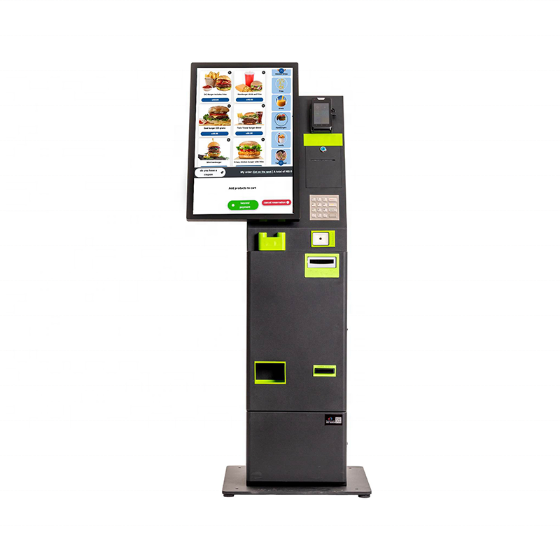 Touch Screen RFID Self Ordering Payment Kiosks Multi-Functional Payment Terminal Cash Machine RFID Self Service Kiosk Bill Acceptor Cash