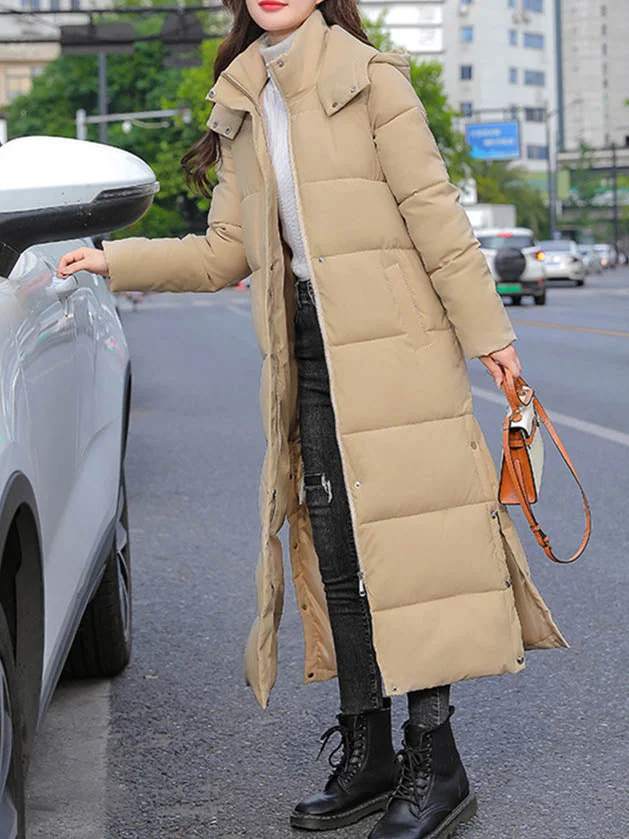 Women Half Sleeve V-neck Solid Color Dress