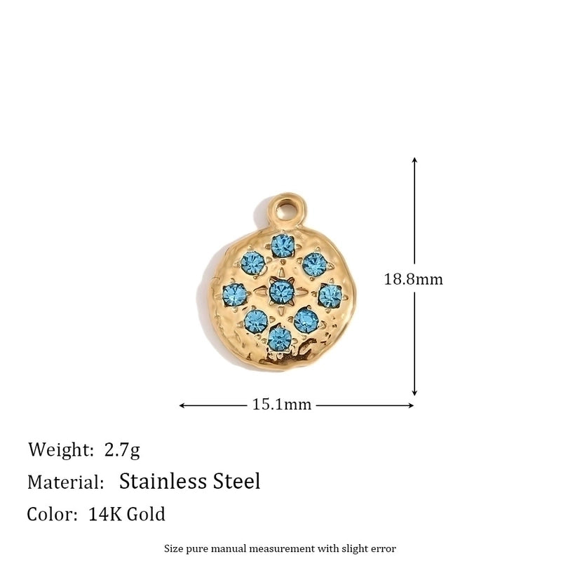 1 Piece 304 Stainless Steel 14K Gold Plated Geometric Jewelry Accessories Pendant