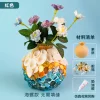 Wooden Vase Solid Mosaic Art Handmade Pasting Material Pack DIY Creative Decoration Kit