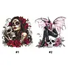 Halloween Full 11CT 3 Strands Stamped Needlework Embroidery Kit 17.71x17.71inch Embroidery Needlepoint Starter Kits Cross Stitch Art and Crafts Kits for Beginners Adults Home Decor tapestrymarket