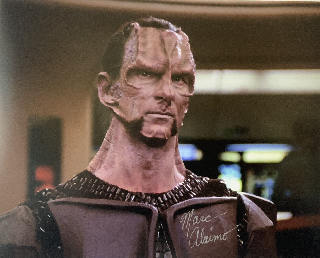 MARC ALAIMO HAND SIGNED 8x10 Photo Poster painting STAR TREK AUTOGRAPH AUTHENTIC COA