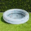 Inflatable Swimming Pool Baby  Outdoor Paddling Pool (Beige 90cm diameter)