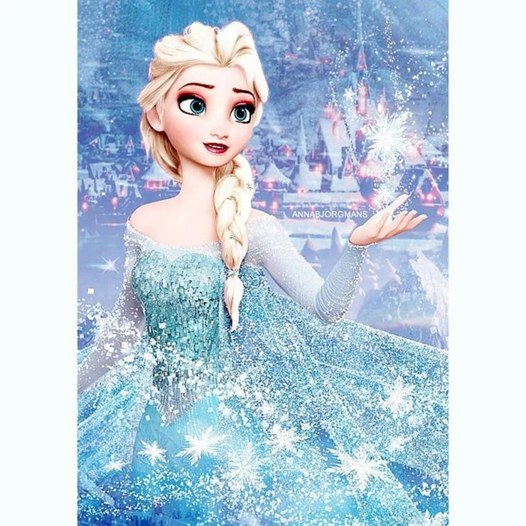 Diamond Painting - Full Round Drill - Frozen Elsa(30*40cm)