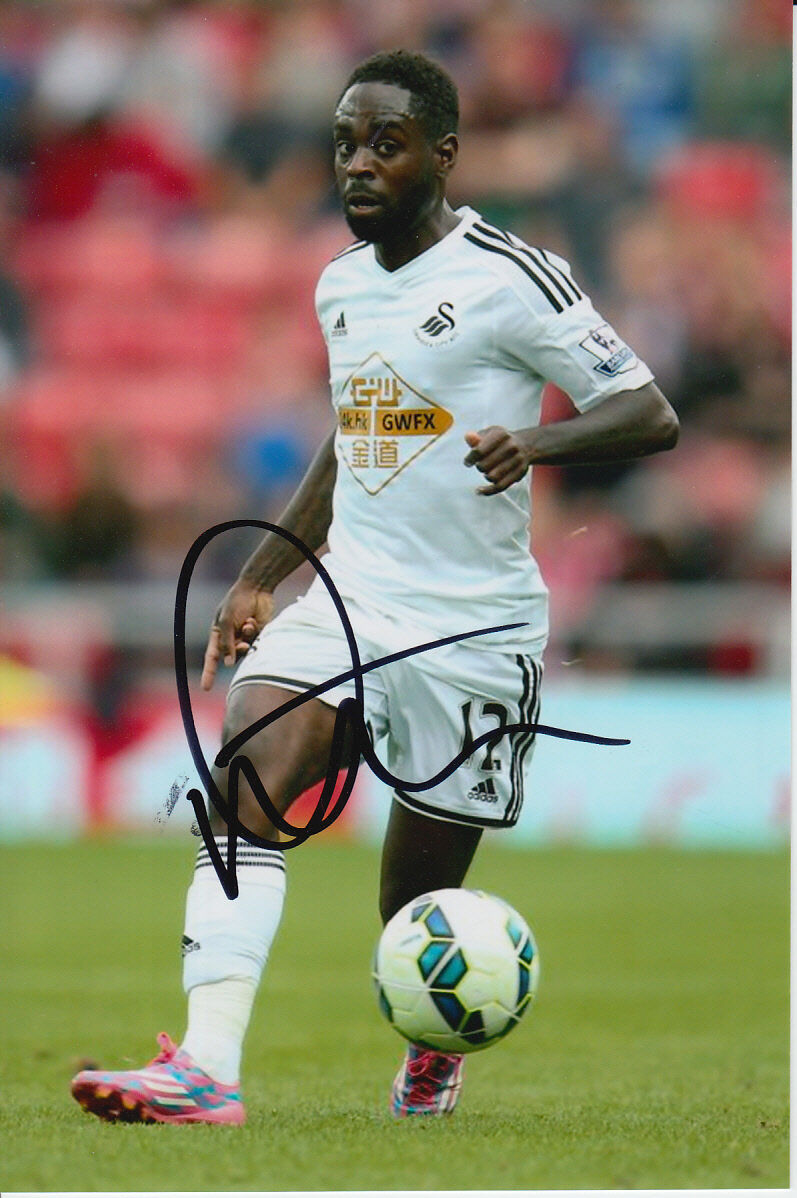 SWANSEA CITY HAND SIGNED NATHAN DYER 6X4 Photo Poster painting 6.