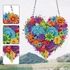 >SALE<Acrylic Heart Flower Single-Sided Diamond Painting Hanging Pendant (20x20cm)