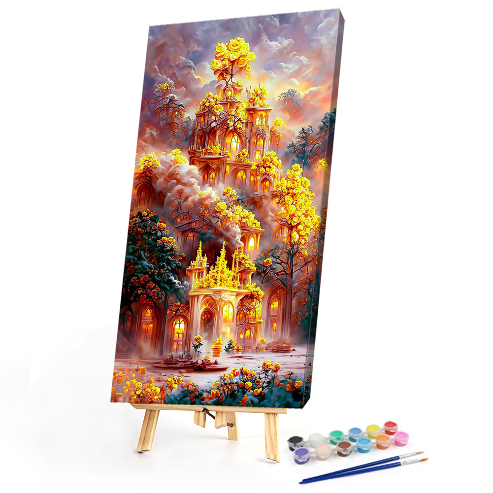 

40*80CM - Paint By Numbers - Castle (Big Size), 501 Original