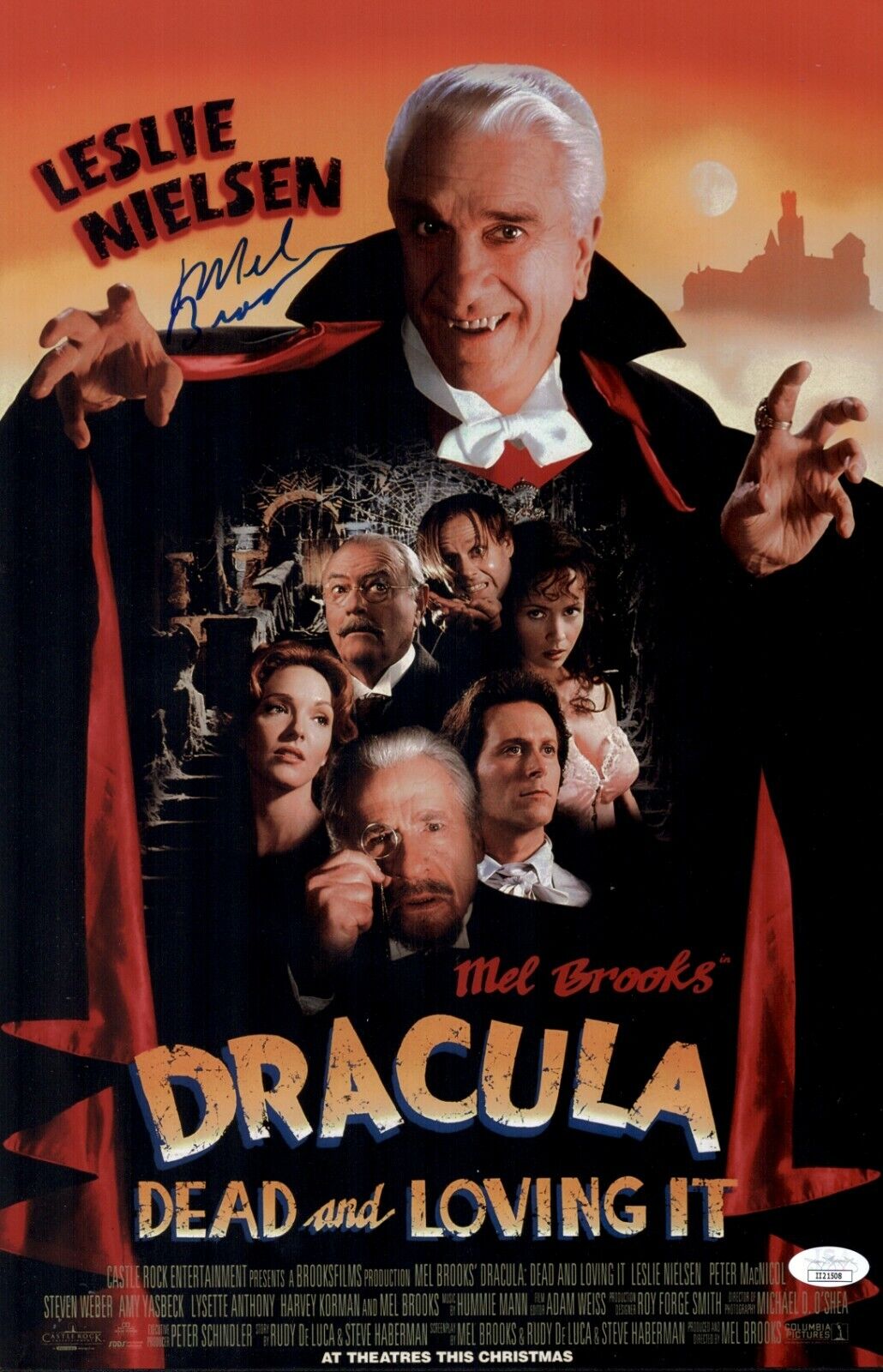 Mel Brooks Signed 11x17 Dracula Dead and Loving It Photo Poster painting Autograph JSA COA Cert