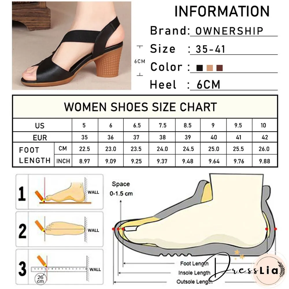 Pofulove Women Ankle Strap Sandals Peep Toe High Heels Rome Summer Women's Thick Heel Comfortable Shoes Ladies Fashion Footwear