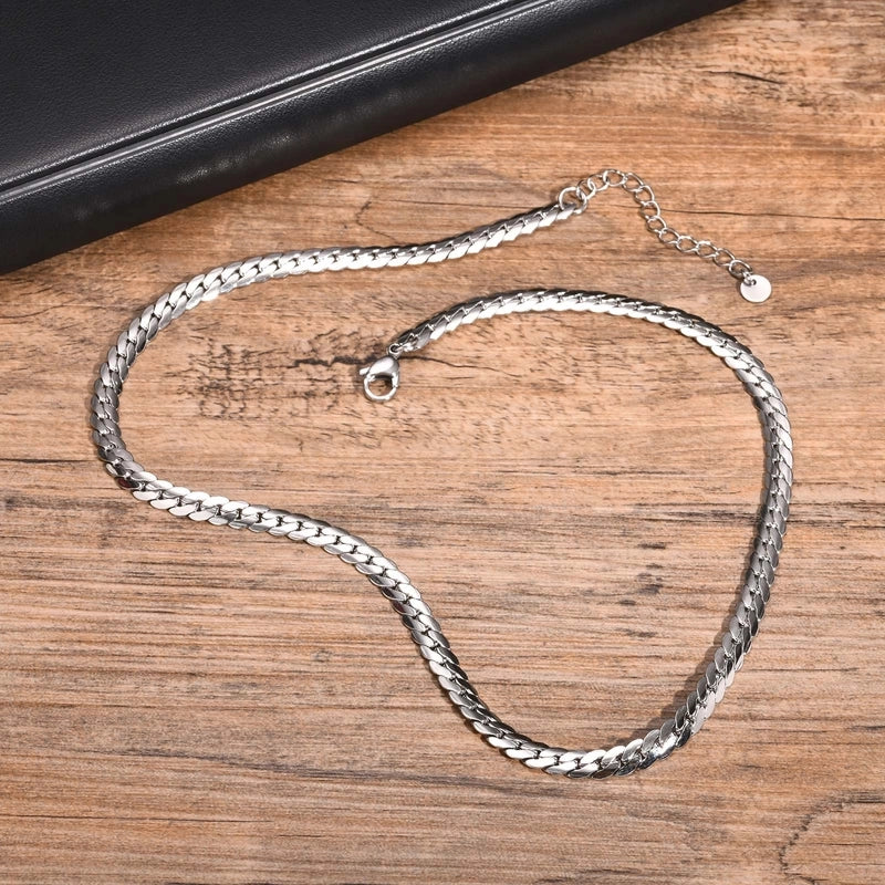 Jewelry Minimalist Commute Solid Color 201 Stainless Steel Bracelets Necklace