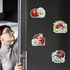 6Pcs Ladybug Diamond Painting Fridge Magnet Diamond Art Magnets Decals Kit
