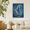 5D DIY Full Round Drill Diamond Painting Flowers And Harp Art Craft 30x40cm