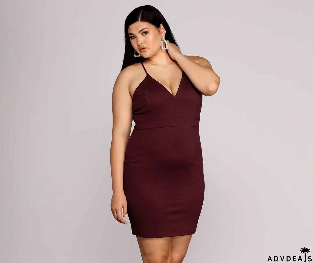 Plus Midnight Stylish Dreams Bodycon Dress