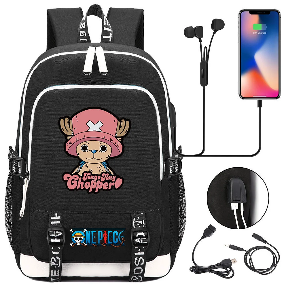 Buzzdaisy Premium One Piece Backpack with USB Charging Port and Laptop Protection - Multi-Pocket for Large Capacity Storage