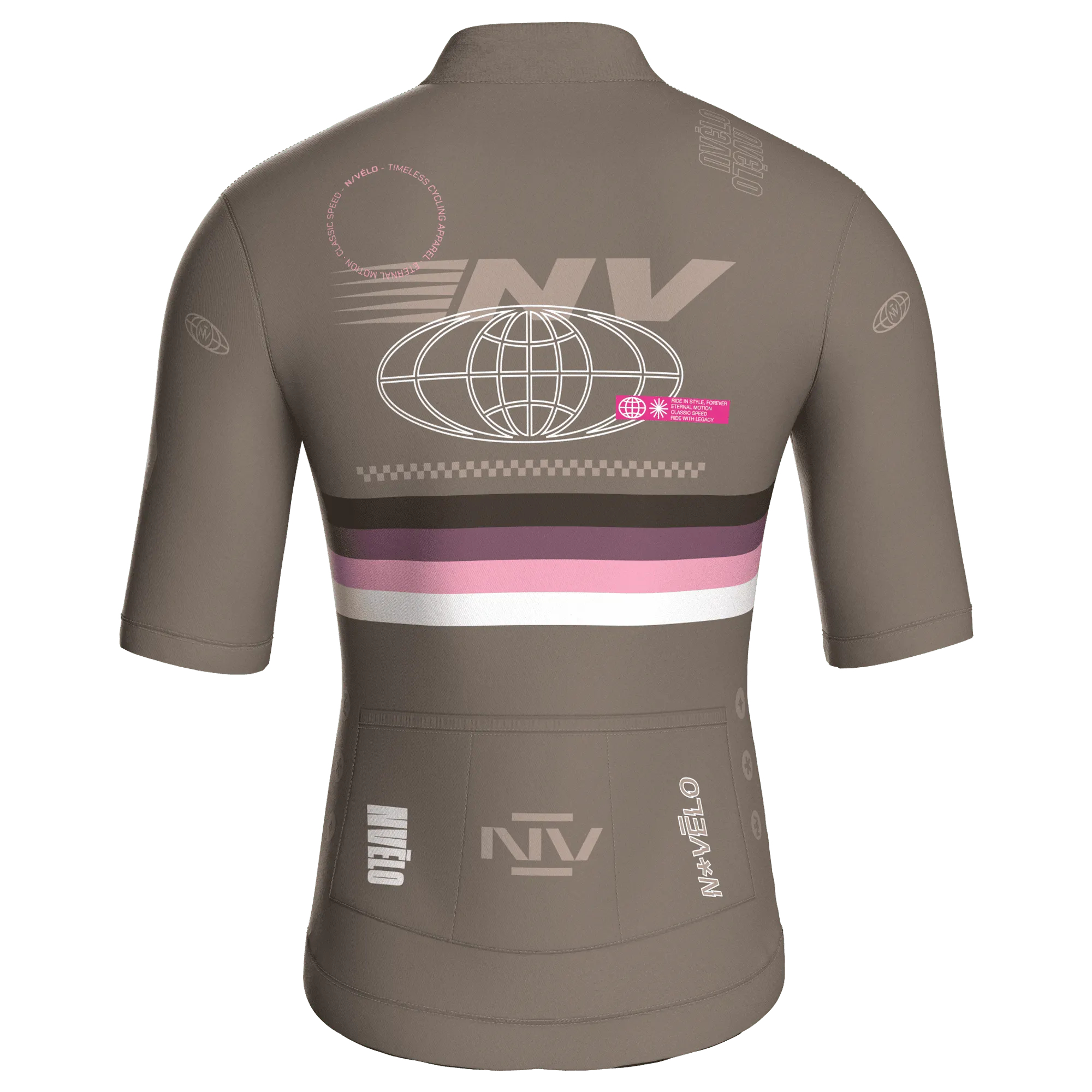 Meridian Taupe Jersey – Cycling Short Sleeve Race Fit, foto 2