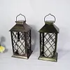 Retro Lantern Candle Twinkle Lamp LED Solar Light Garden Hanging Decoration