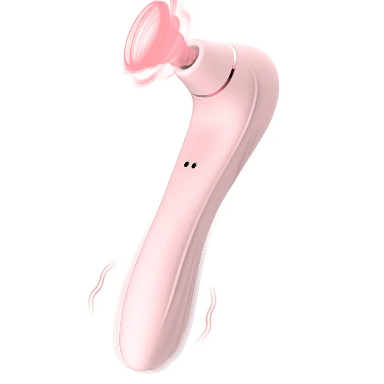 Double use with 10 frequency vibration and suction for masturbation and instant stimulation