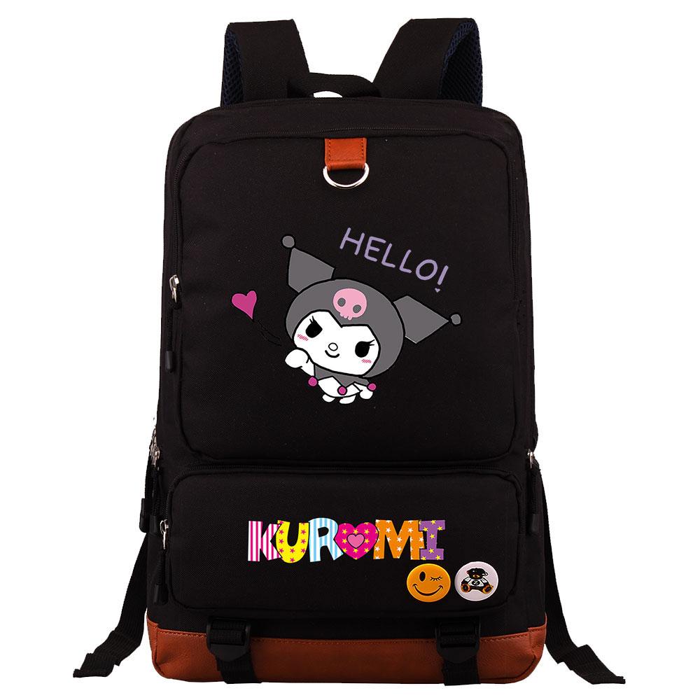 Mayoulove Kuromi Backpack Compact Design for School and Outdoor Activities-Mayoulove