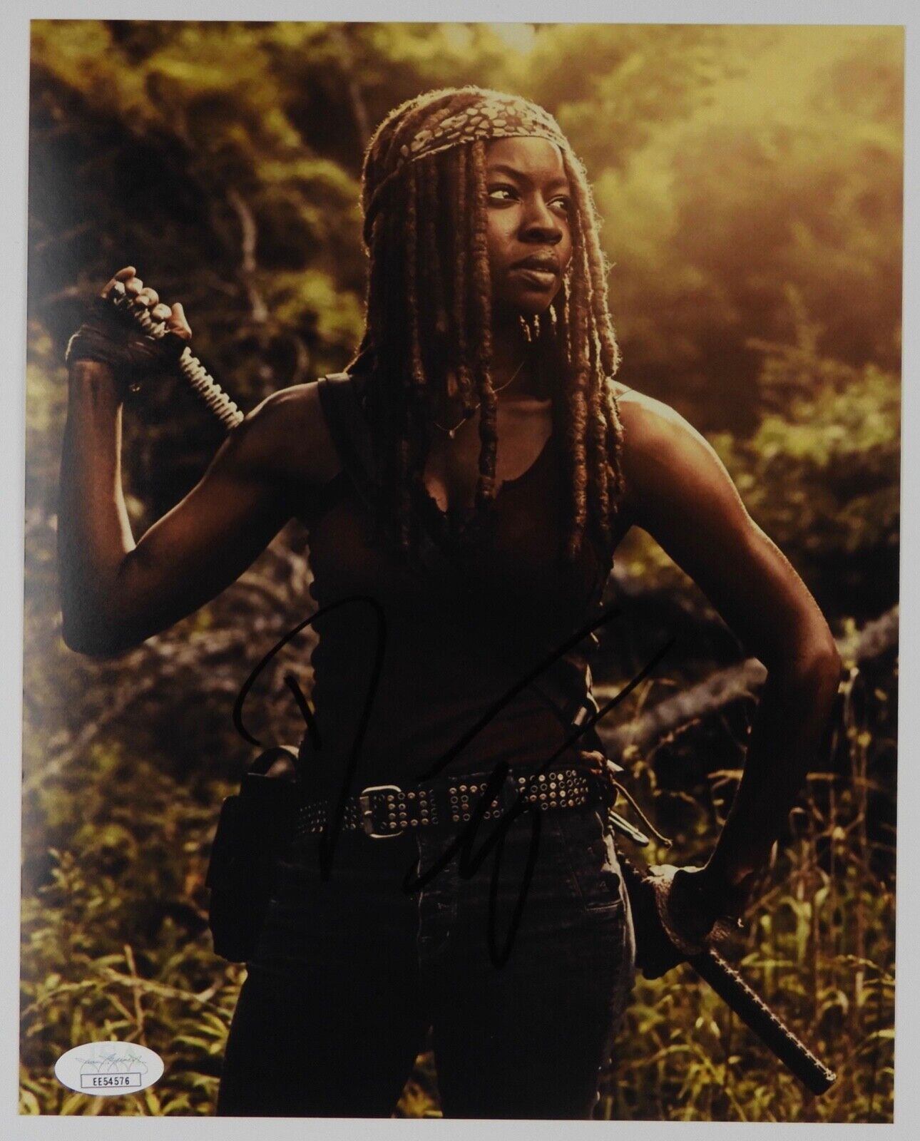 Danai Gurira Michonne The Walking Dead Autograph Signed Photo Poster painting JSA COA 8 x10