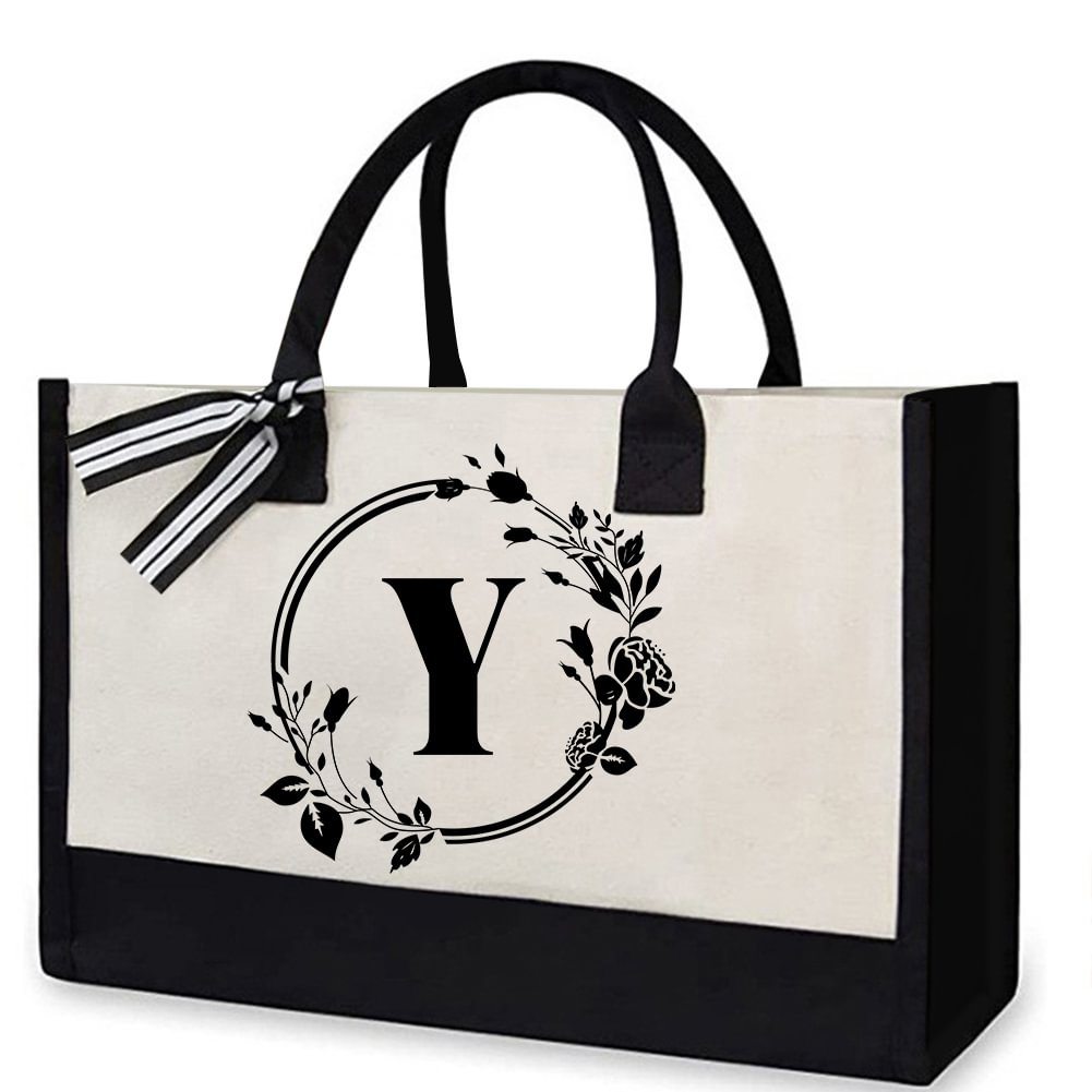 Canvas Shopping Bag - Alphabet Y