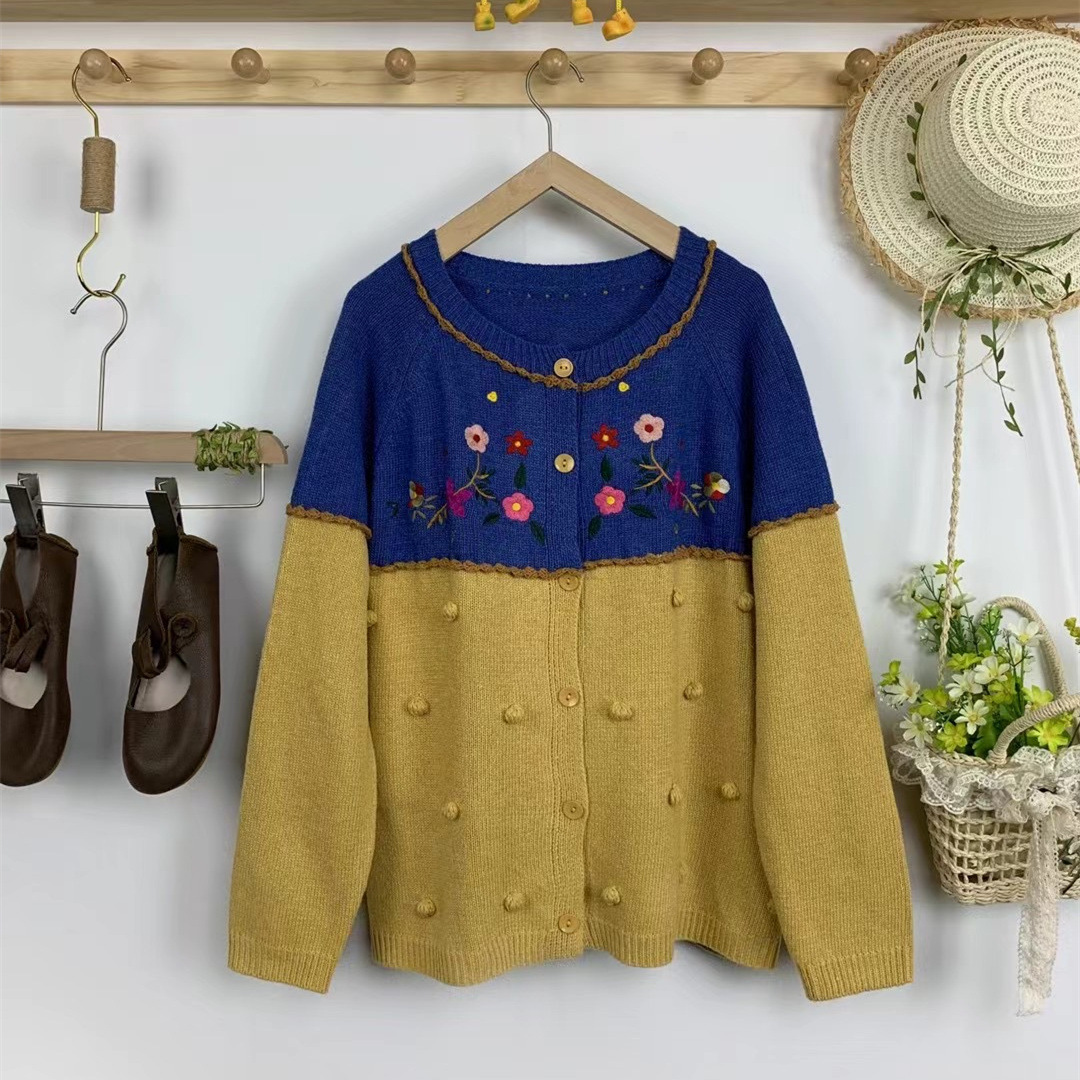 Chicfifth Sweater Women Winter Long Sleeve High Quality Autumn Vintage Top Knitted Cardigan