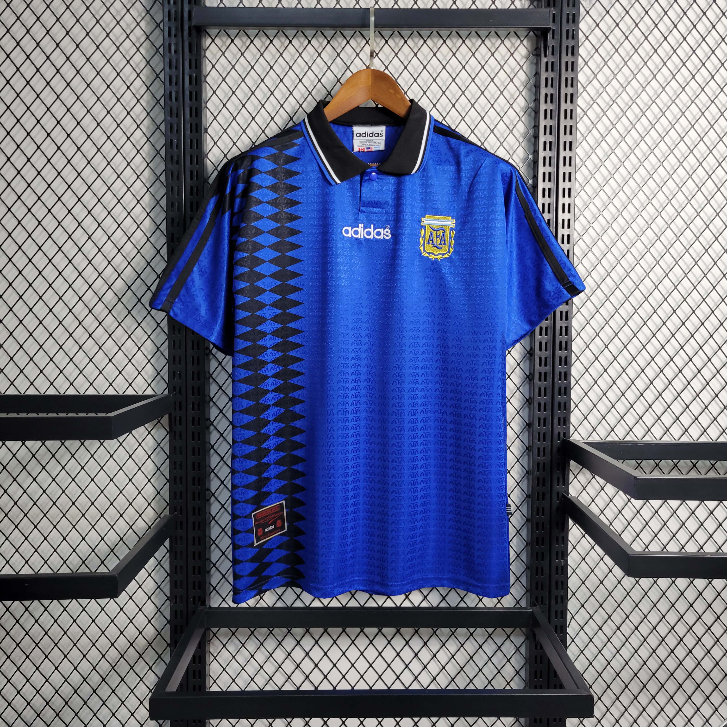 1994 Retro Argentina Away Football Shirt 1:1 Thai Quality- Maxi Kit