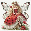 Butterfly Fairy-11CT Stamped Cross Stitch 45*45cm/17.72*17.72in