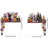 2pcs DIY Diamond Painting Halloween Door Corner Frame Wood Decor(Halloween Dog)