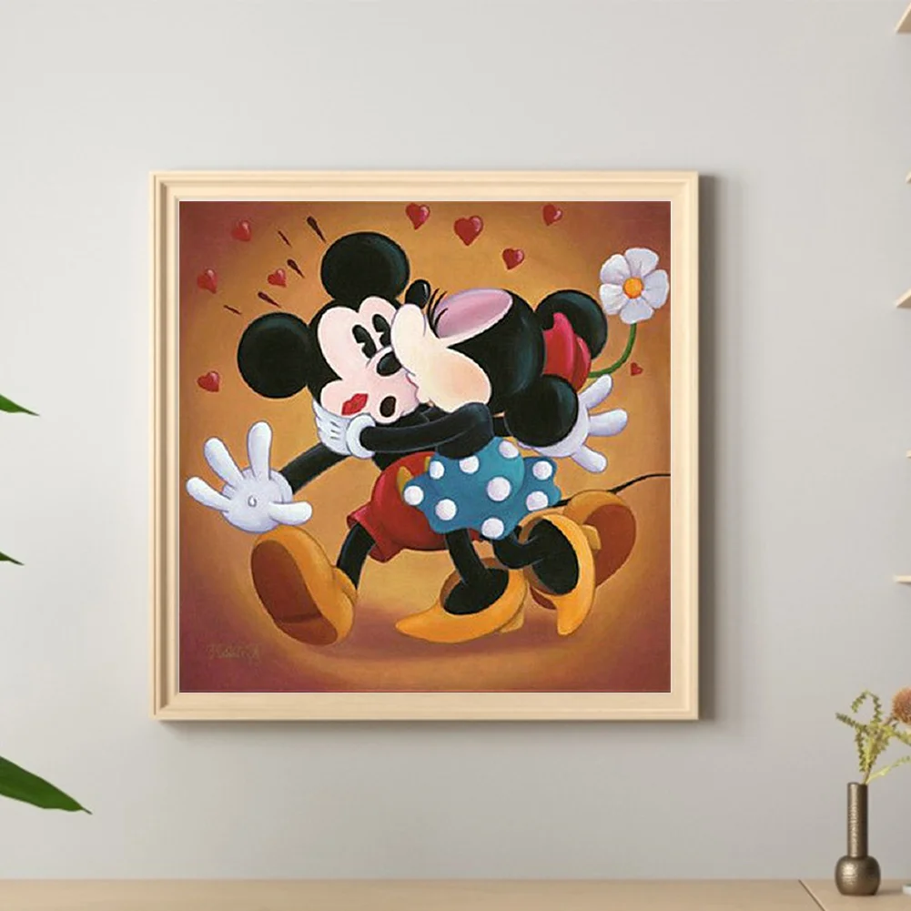 5D DIY Full Square Drill Diamond Painting Kit Mickey Minnie Decoration (ZQA670)