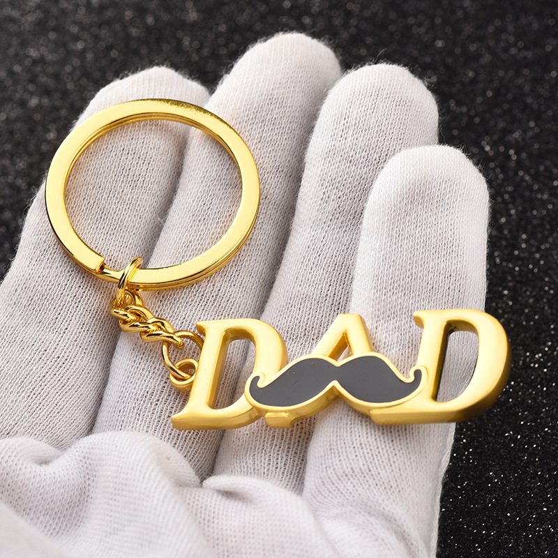 Interesting Metal Dad Keychain