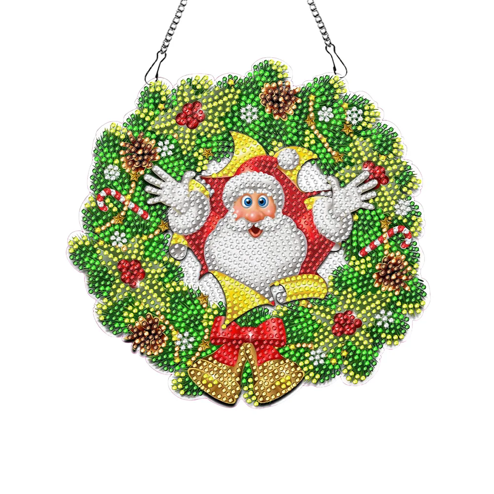 Everydayedeals DIY Diamond Painting Hanging Ornaments, Christmas
