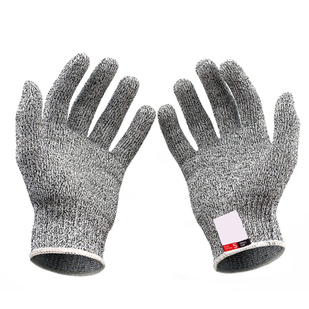 

1 Pair Cut Resistant Gloves Food Grade Level 5 Protection White Edge (M, 501 Original