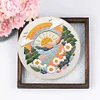 Spring Scenery-DIY Embroidery Kit with Pattern Cotton Threads Needles Hoop 30*30cm/11.8*11.8in tapestrymarket