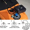 Paddle Board Valve Adapter Inflatable Pump Converter with 4 Nozzles