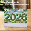 (US Local)2026 Calendar Diamond Painting Kit DIY Diamond Art Desk Calendar for Home Office